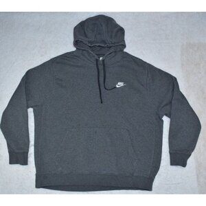 Nike Sportswear Club Fleece Men's Pullover Size XL Gray Hoodie BV2654-071